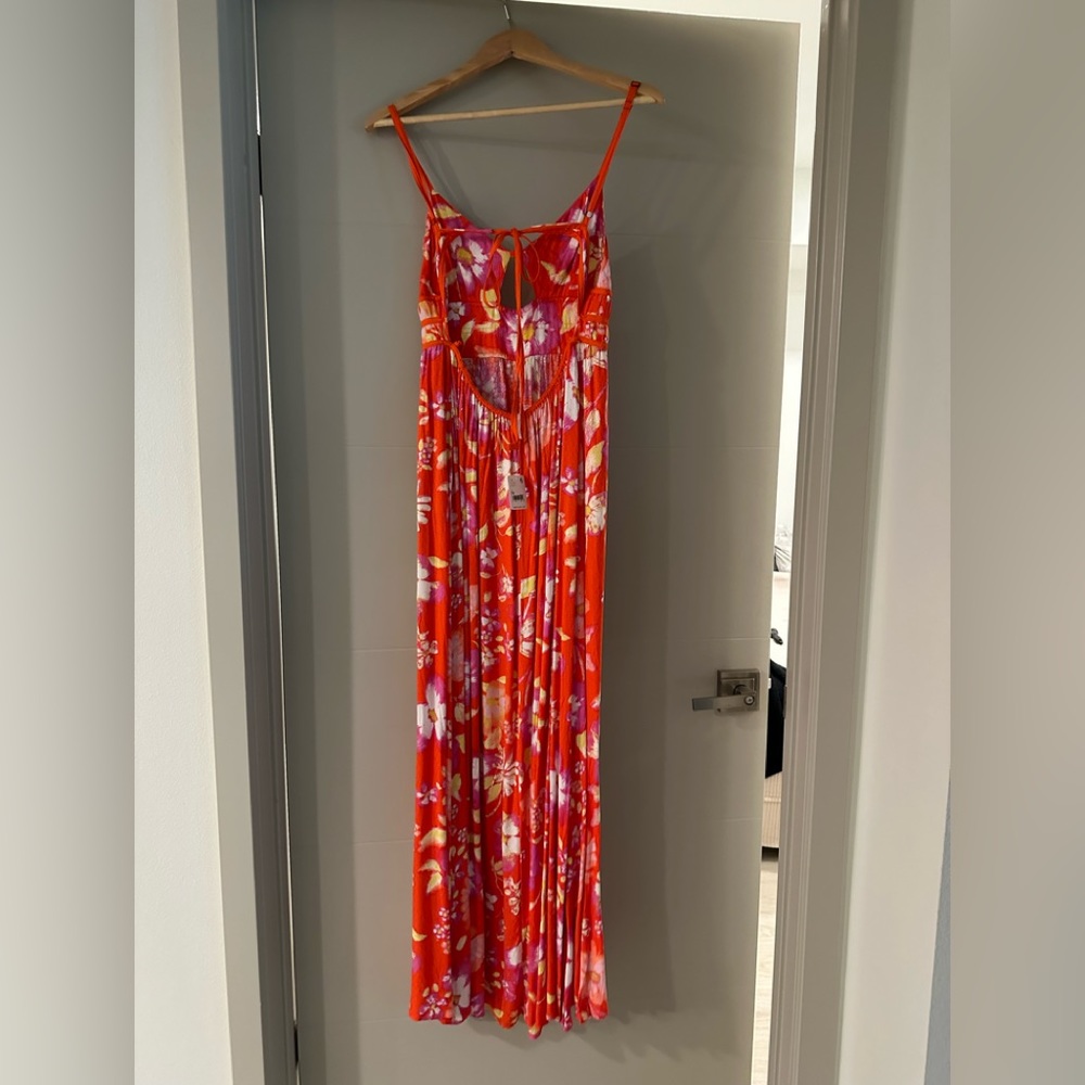 Free People Red Floral Maxi Dress - Picture 4 of 12